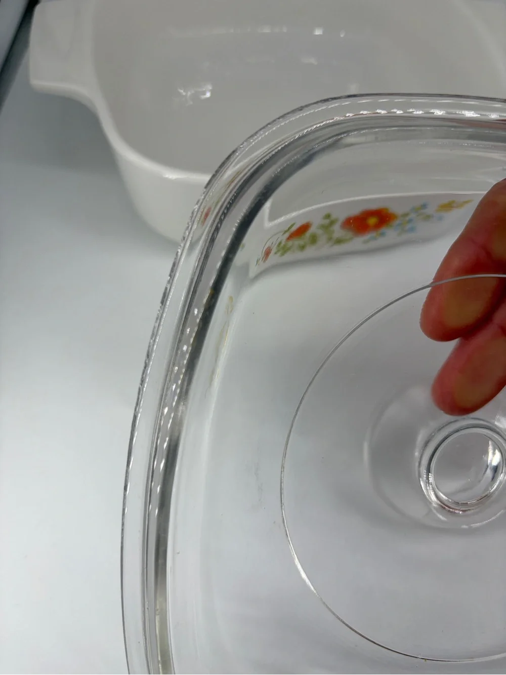 Corning Ware Wildflower 1qt dish with lid